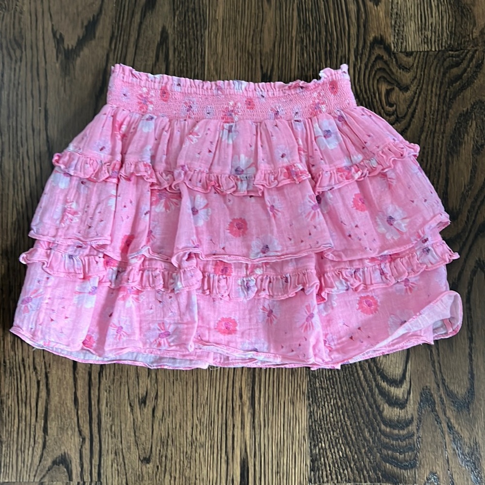 Pink LoveShackFancy skirt